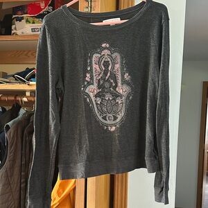 Spiritual Gangster Charcoal Graphic Sweatshirt